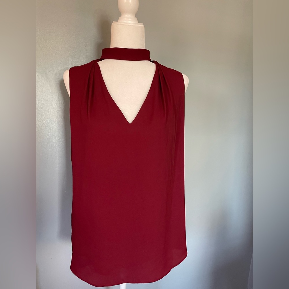 WHBM Red cut out Tank size 12 Euc